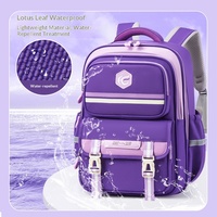 Nueva Mochila Escolar Geométrica para Estudiantes de Primaria de 1.º a 6.º Grado, Mochila de Gran Capacidad, Linda, para Niños, de Microfibra y Cuero Sintético