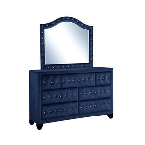 Мебель Pinzhi, лидер продаж, роскошная мебель для саней, двуспальная кровать размера «<span class=keywords><strong>King</strong></span>-Size», голубая бархатная кровать для гостиничных спальных наборов - Product Image 2