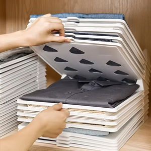 <b>Folding</b> Clothes Organizer Stackable T <b>Shirt</b> <b>Folding</b> <b>Board</b> <b>Shirt</b> Organizer Clothing Dividers Wardrobe Organizer Clothes Storage - Product Image 4