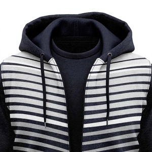 Oem Logo Cotton <b>Fleece</b>/Polyester <b>Fleece</b> Eco-Friendly Winter Design Oversize <b>Zip</b>-<b>Up</b> <b>Men's</b> Hoodie Wholesale - Product Image 3