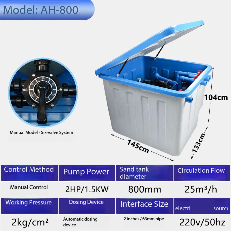 Sistema de filtro enterrado AH-800