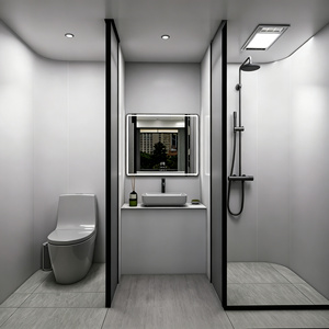 Maison capsule préfabriquée mobile moderne avec système d'énergie solaire, balcon extérieur et cuisine pour hôtel et usage domestique - Product Image 3
