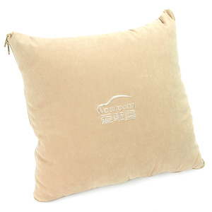 Coussin de voiture Aichewu carré en tissu brossé abricot, coussin de dossier rafraîchissant, cadeau pour utilisation automobile - Product Image 3