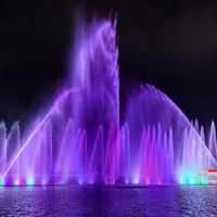 Air Mancur Musik LED, Air Mancur Kolam Renang Custom, Air Mancur Musikal, Air Mancur Menari, Fitur Air Lanskap Luar Ruangan untuk Danau dan Taman