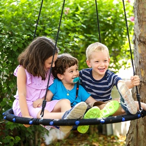 100cm extérieur Nylon nid d'oiseau balançoire pour multi-enfants polyvalent pour la maison jardin maternelle école centre commercial-éducatif - Product Image 1