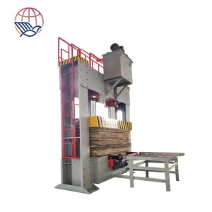 합판 기계 헤비 듀티 600 톤 유압 콜드 프레스 기계 합판 생산 라인 용 4 * 8ft