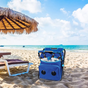 Biểu Tượng Tùy Chỉnh Du Lịch Đóng Mở Dã Ngoại Ghế Đánh Cá Có Thể Gập Lại Lon Ice Túi Lạnh Với Loa - Product Image 6