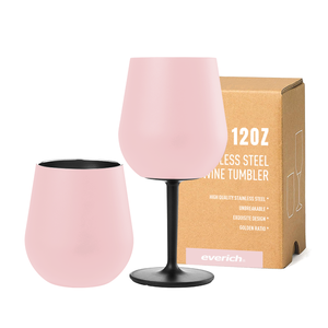 Everich Gobelet à vin en acier inoxydable de qualité supérieure de 12oz, design convertible, maintien de la température, pour divertissement à domicile, barbecue, piscine - Product Image 1