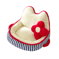 Personalizable Otoño Invierno cálido gato nido y perro perrera lindo Coral terciopelo personalizado gato sofá patrón sólido transfronterizo