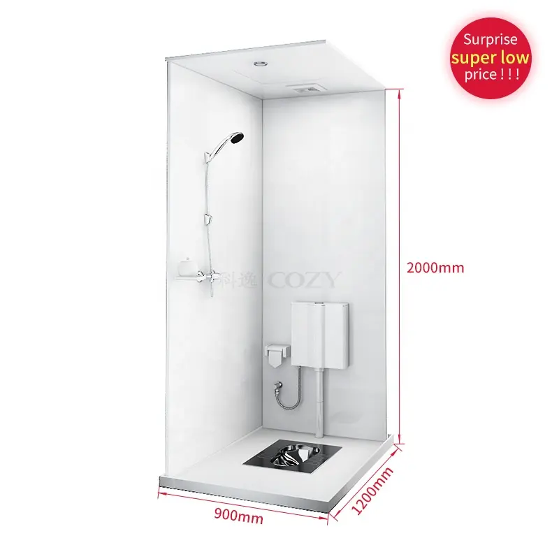 Bañera y inodoro totalmente funcional, accesorio de baño prefabricado, UB0912, oferta especial