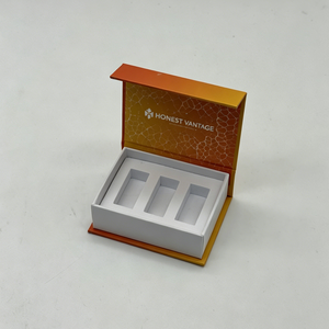 Custom Printed Eco-Friendly Cardboard Cosmetic Peptide Vial Packaging Boxes with Magnetic Flip Box Portable Handle 3ml Sizes - Product Image 4