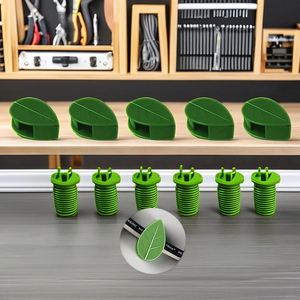 Self Adhesive Green Leaf ABS Plastic <strong>Climbing</strong> Wall Fixture Clips <strong>Wire</strong> Support Hook Vines <strong>for</strong> <strong>Planting</strong> with Grass - Product Image 2
