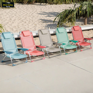 गार्डन बीच के लिए फोल्डेबल रेक्लाइनिंग चेयर एल्यूमीनियम हल्का आउटडोर पोर्टेबल - Product Image 2