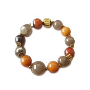 Fashion <b>Beaded</b> <b>Bracelet</b> 316L Stainless Steel PVD <b>Gold</b> Plating Sustainable Resistant - Product Image 2