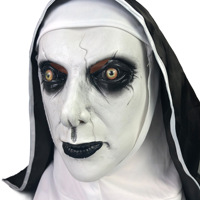 Nicro effrayant effrayant enfants enfants Halloween fête Latex masque facial mascarade Cosplay accessoires de fête horreur bébé nonne fantôme poupée masque