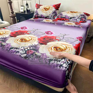 Wasserdichtes Einweg-Spann betttuch aus Polyester mit 2 Kissen bezügen Falten freies Bettwäsche set Pflegeleicht King & Queen Size Hotel Home - Product Image 1