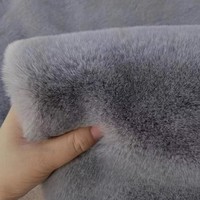 Tapis super doux et moelleux en fausse fourrure de lapin, tapis shaggy pour salon, tapis en fourrure