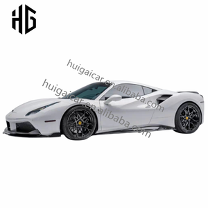 Jupes latérales en fibre de carbone, kit de carrosserie pour <span class=keywords><strong>Ferrari</strong></span> 488 GTB Sports Turning Rear Diffuser Spoiler Car Parts, <span class=keywords><strong>prix</strong></span> de gros - Product Image 3