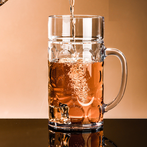 Jarra de <span class=keywords><strong>Cerveza</strong></span> Acrílica de 1 Litro, Irrompible, Jarra de Plástico de 32 oz con Asa - Product Image 6