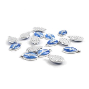 Medaglia Cattolica della Vergine Maria 15x9mm Piccola Ovale in Lega per Rosario - Product Image 4