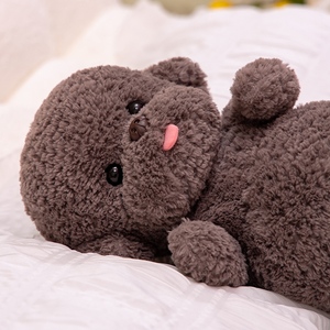 Peluche Cane <span class=keywords><strong>Barboncino</strong></span> Morbido e Soffice, Giocattolo di Peluche a Forma di Cane, Bambola Imbottita Bianca e Grigia, Regalo a Tema Animali Domestici per Bambini - Product Image 5
