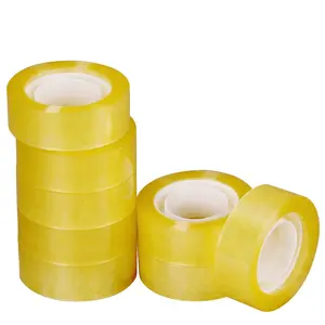 Colorful Crystal Clear 1 Inch Core Dimension Security Sealing Stationery Tape School Office Use Tape