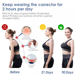 Adjustable Back <b>Correction</b> Belt Comfortable Soft Strip Posture Corrector Back - Product Image 5