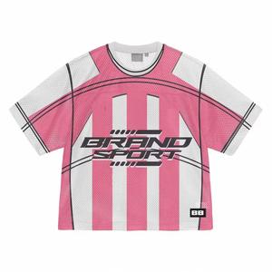 Comprar al por mayor: Nueva camiseta de fútbol americano estilo hip hop con hombros caídos, personalizable, venta al por mayor 2025 - Product Image 5