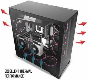 <span class=keywords><strong>Antec</strong></span> เคส PC กระจกนิรภัยสองด้านสำหรับระบายความร้อนด้วยน้ำแบบ DIY ด้านข้างของเกมน้ำแข็งประกายเพชร P120 - Product Image 3