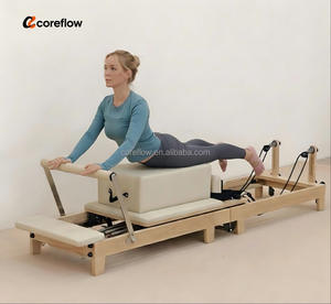 Reformers <span class=keywords><strong>de</strong></span> Pilates pliables compacts avec large plateforme <span class=keywords><strong>de</strong></span> saut <span class=keywords><strong>et</strong></span> système <span class=keywords><strong>de</strong></span> cordes sécurisées pour les utilisateurs à domicile <span class=keywords><strong>et</strong></span> rangement rapide - Product Image 4