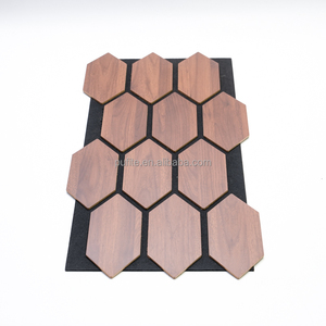 Panneau acoustique en fibre <span class=keywords><strong>de</strong></span> polyester PS, panneaux en <span class=keywords><strong>laine</strong></span> <span class=keywords><strong>de</strong></span> <span class=keywords><strong>bois</strong></span>, imperméables, écologiques, isolation phonique pour studio, bureau, panneaux acoustiques - Product Image 5