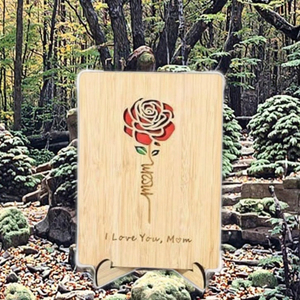 การ์ดอวยพรไม้ไผ่ครบรอบการ์ดอวยพรวันแต่งงานวันเกิด/วันแม่/วันวาเลนไทน์การ์ดอวยพรที่อบอุ่นเป็นมิตร - Product Image 3