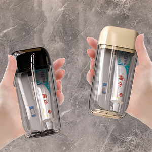 Travel Toothbrush And <b>Toothpaste</b> Case Set Mini Portable Cup With Foldable Design For Travel Storage - Product Image 1
