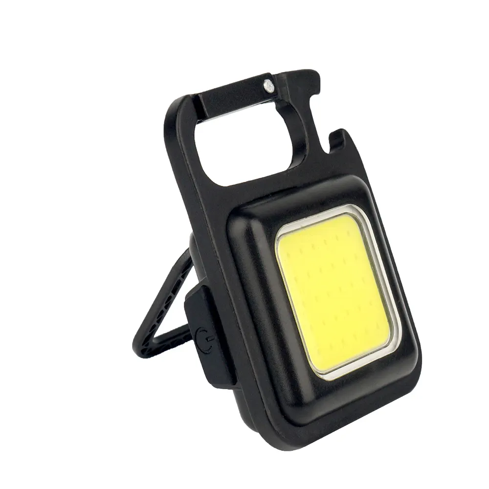 500LM COB Small Flashlights Rechargeable Keychain Light Mini Magnetic Work Light Portable Pocket Light