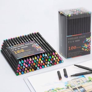 High Quality 0.4mm 100colors Non Toxic Water Based Ink Writing Drawing Art Marker - Product Image 4