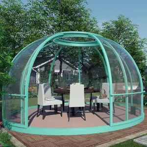 Wind Earthquake Resistant Transparent Dome House Smart Eco-living Pod Dome House Clear Bubble Dome