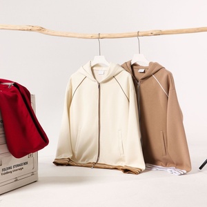 Fabricants de vêtements personnalisé surdimensionné couleur unie 380 grammes polyester coton tissu à la mode <span class=keywords><strong>sweat</strong></span> à capuche à manches longues - Product Image 1