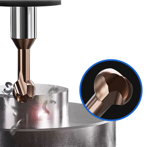 Coated tungsten steel lollipop milling cutter <strong>for</strong> Aluminum 3 flute ball <strong>end</strong> <strong>mill</strong> - Product Image 4