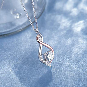 Two Tone Pendant Necklace for Women <b>Best</b> <b>Friend</b> Sister Collarbone Chain Fashion <b>Jewelry</b> - Product Image 2