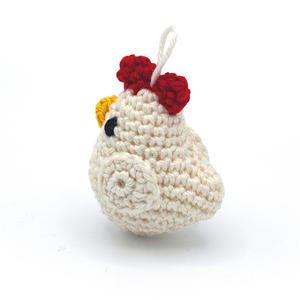 Grosir boneka Amigurumi ayam Crochet kustom mainan Amgurumi rajutan tangan boneka ayam jantan mainan hadiah bayi - Product Image 2