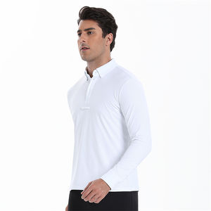 شعار مخصص لسباق الخيل والرجال شبكة الفروسية طبقة قاعدة أربعة طرق تمتد الحصان ركوب طويلة الأكمام مع ربطة عنق ثابتة - Product Image 4