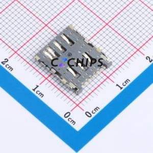 BX-SMN-1.4HJ-F SIM Card Connector SMD Connector Flip Cover Type Nano SIM Card Card Holder 1.4mm - Product Image 2