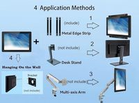 Nuevo Monitor Táctil Capacitivo de Marco Abierto de 7 Pulgadas, Táctil de 10 Puntos, 1024x600, 300 Nits, Pantalla Impermeable IP65, Montaje en Panel VESA