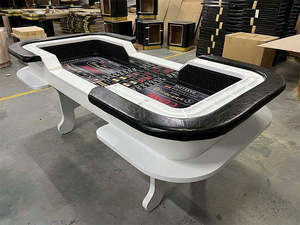 <span class=keywords><strong>Table</strong></span> de Craps de Luxe Personnalisée, <span class=keywords><strong>Pliable</strong></span>, avec Plateau, Motif Mahjong, Qualité Supérieure, Jeu de Casino, Solide - Product Image 2