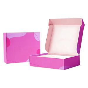 Superb Pink Kraft Paper Box Mailing Calcetines Pegatinas Ropa Bebidas con estampado de animales - Product Image 5