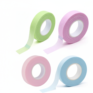 JingDai - Juego de 12 rollos de cinta de gel de silicona no tejida para pestañas, herramienta de belleza de China para práctica personal de extensión de pestañas en salón - Product Image 2