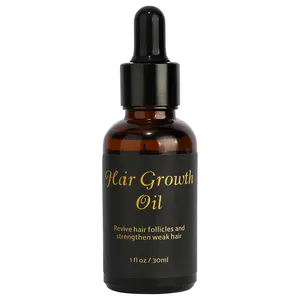 Hot Sale Private Label Hair Growth Oil Vitamin E, Ginger, Castor oil, Jojoba Essence Hair Oil for Hair-Loss Prevention for men