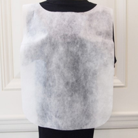 Bavoirs dentaires en tissu doux et résistant aux fluides Tablier non tissé jetable pour adultes poly imperméable pour les patients