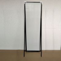 Miroir sur pied moderne sur mesure en alliage d'aluminium, grand format, pleine longueur, de haute qualité, épaissi, pour la décoration contemporaine du salon