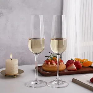 Copo de vinho espumante personalizado FAWLES, copo de champanhe sem chumbo, cristal para casamento, flautas de champanhe